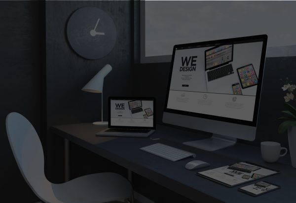 Navy,Blue,Workspace,With,Responsive,Devices,3d,Rendering,Design,Website Navy blue workspace with responsive devices 3d rendering design website